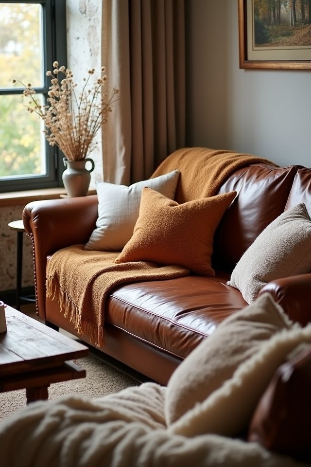 cozy throws and pillows