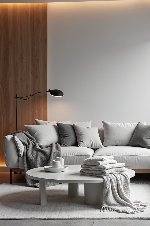 cozy throws elegant grey duvet