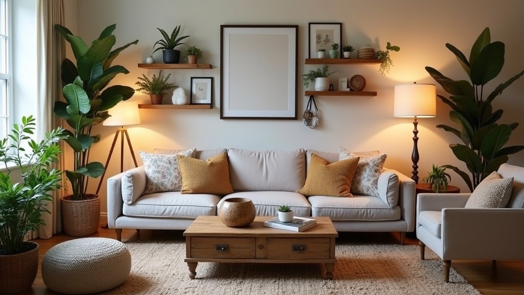 cozy transitional living room decor