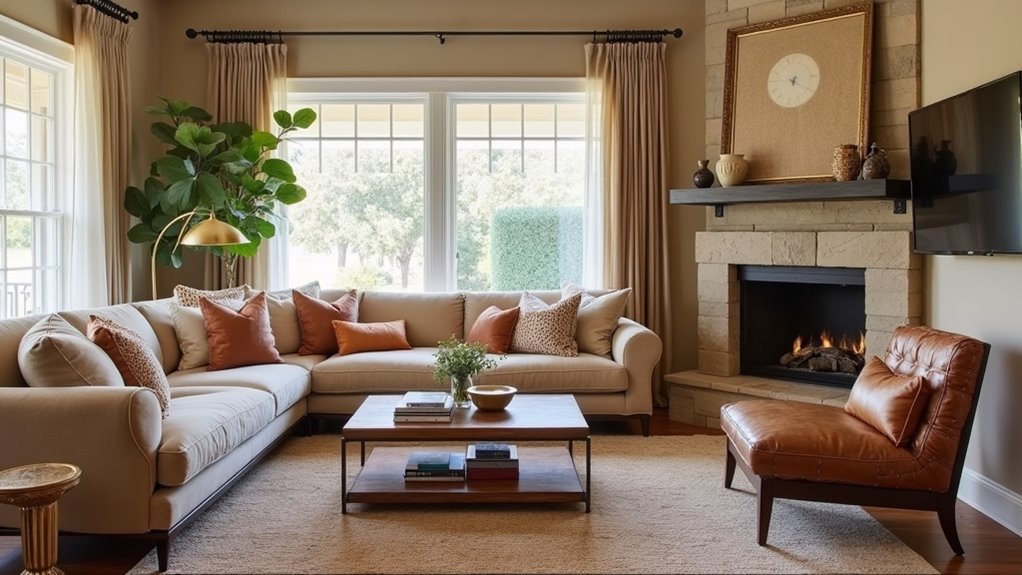 cozy transitional living room ideas