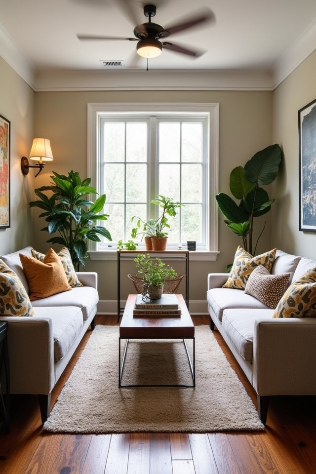 cozy two faced seating arrangement