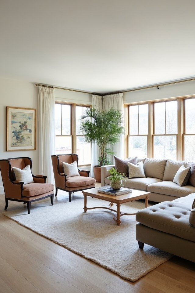 cozy versatile seating arrangements