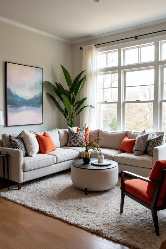 cozy versatile sectional seating