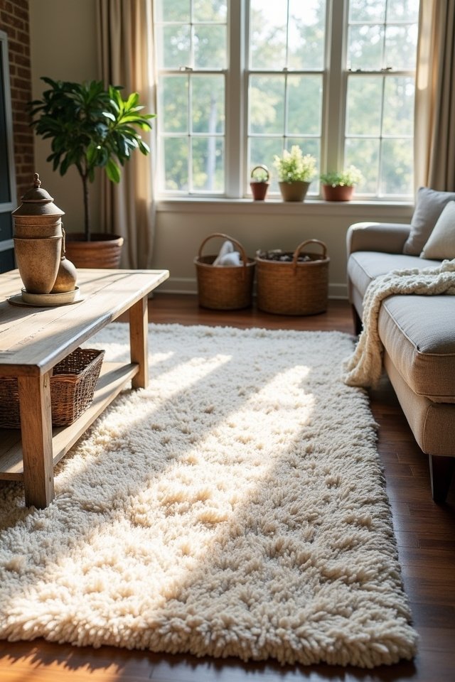 cozy versatile solid color rug