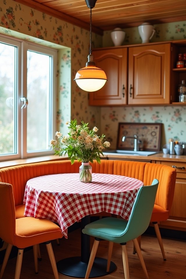 cozy vibrant kitchen nook