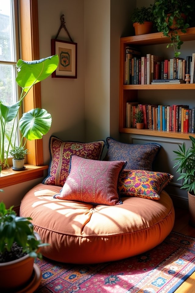 cozy vibrant pillow sanctuary