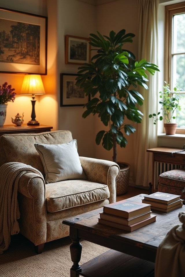 cozy vintage living room