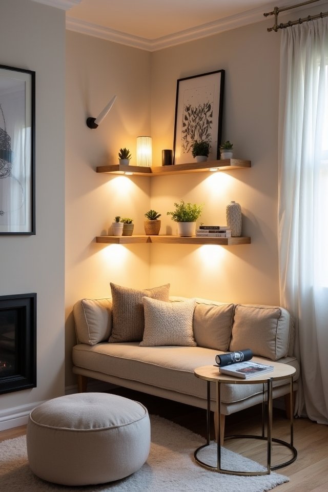 cozy wall mounted lighting ambiance