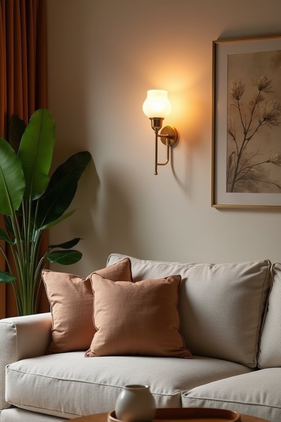 cozy wall sconces ambiance