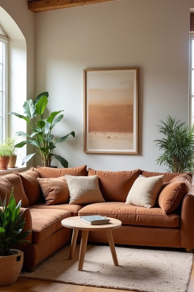 cozy warm brown tones