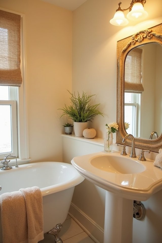 cozy warm inviting bathroom