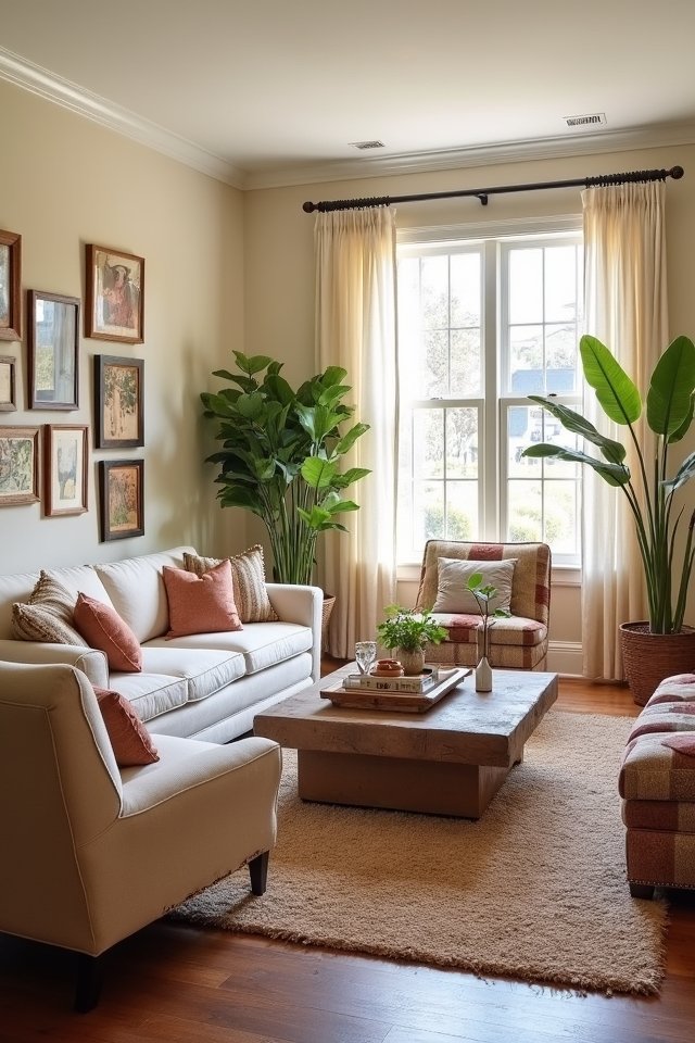 cozy warm ivory accents