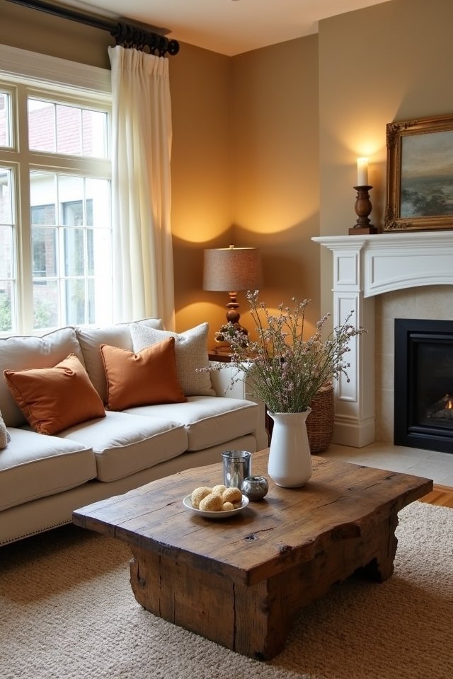 cozy warm neutral decor
