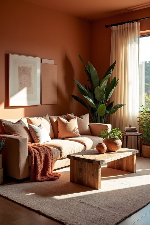 cozy warm terracotta retreat