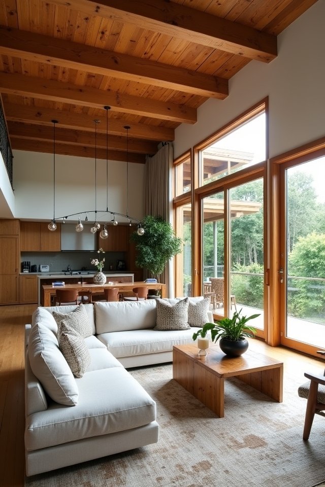 cozy warm wood accents