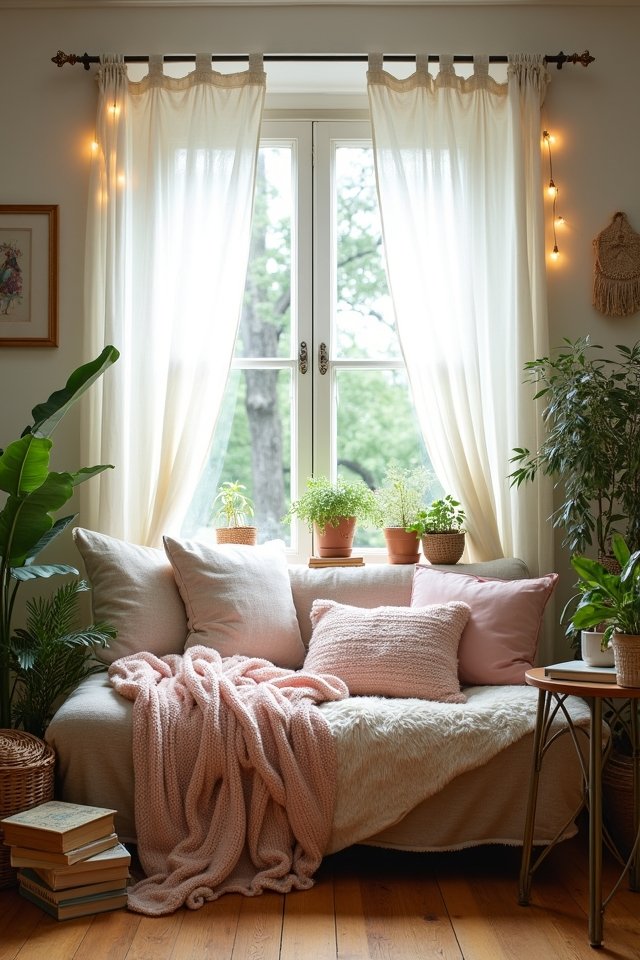 cozy window nook retreat
