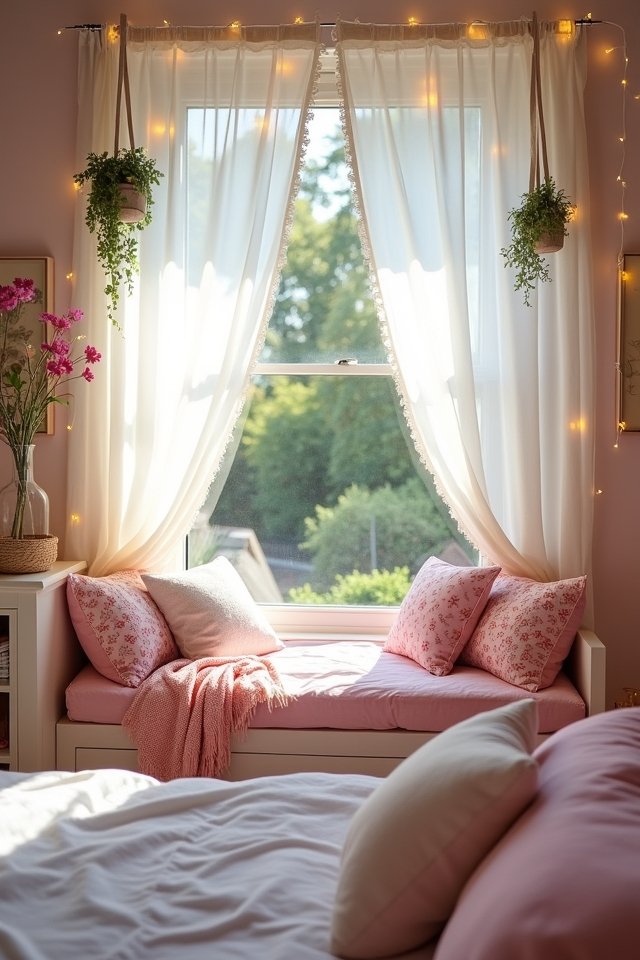 cozy window seat oasis