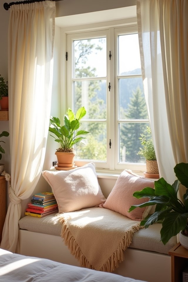 cozy window seat sanctuary