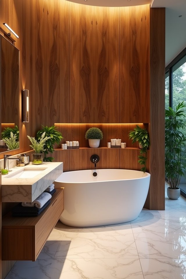 cozy wood paneling charm