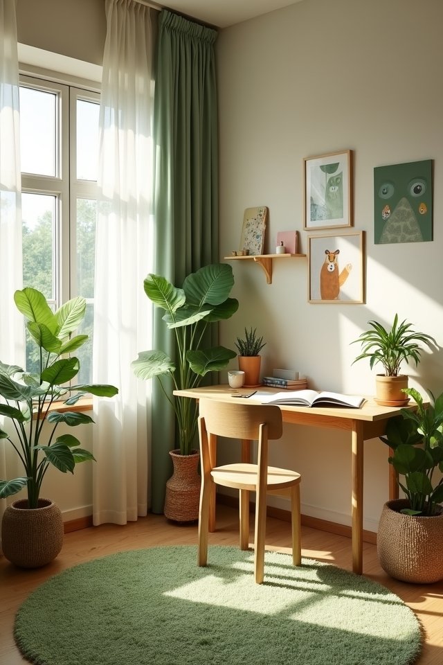 cozy woodland bedroom retreat