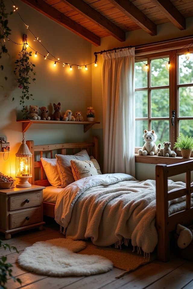 cozy woodland lighting retreat