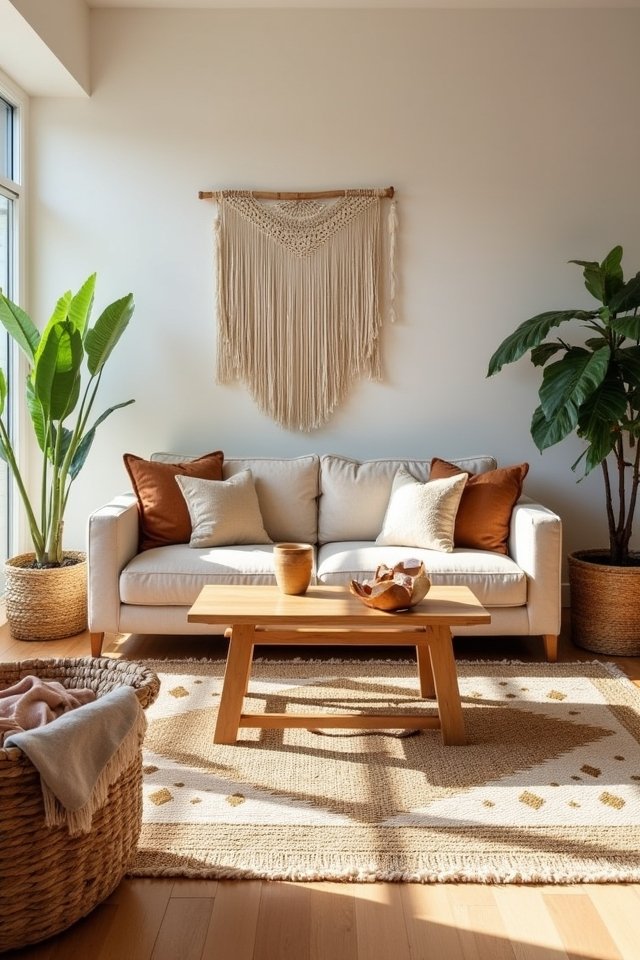 cozy woven rug comfort
