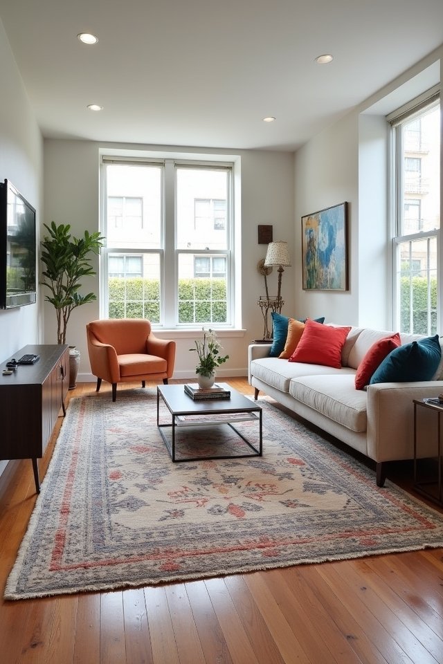 cozy zones with area rugs