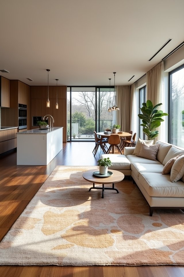 cozy zones with area rugs