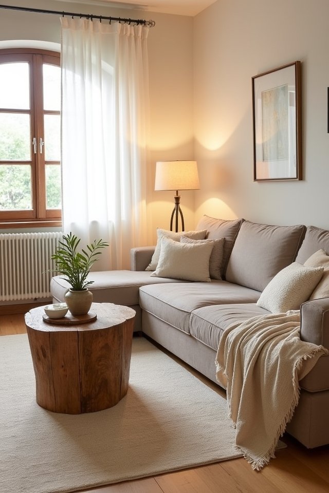 creamy accents brighten spaces