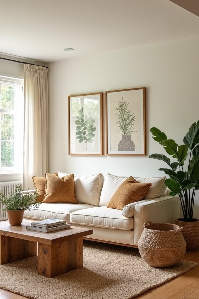 creamy tones earthy accents