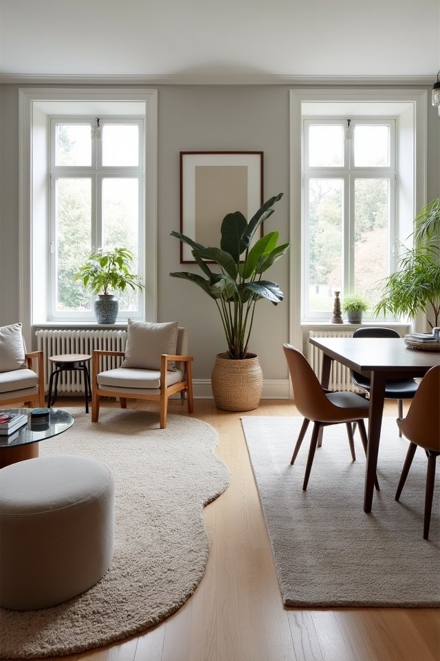 create distinct living zones