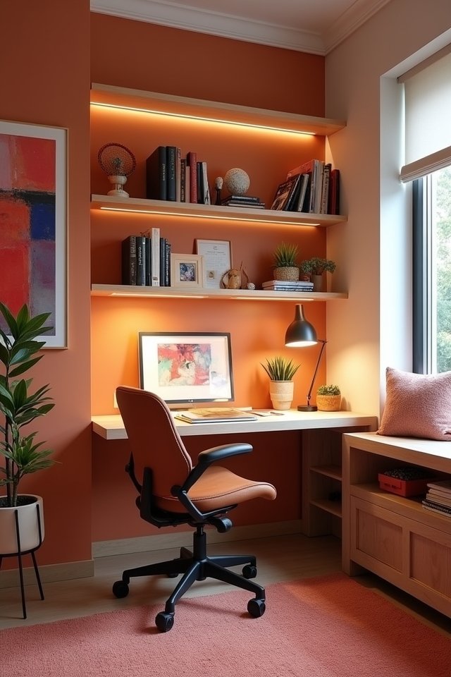 creative and comfortable study zone