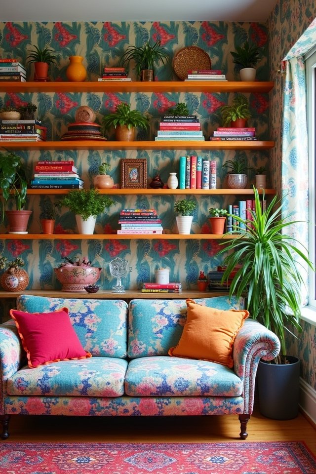 creative and vibrant shelving