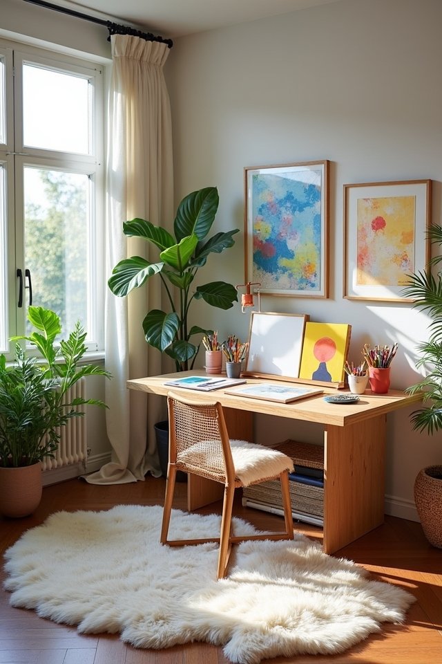 creative art station setup