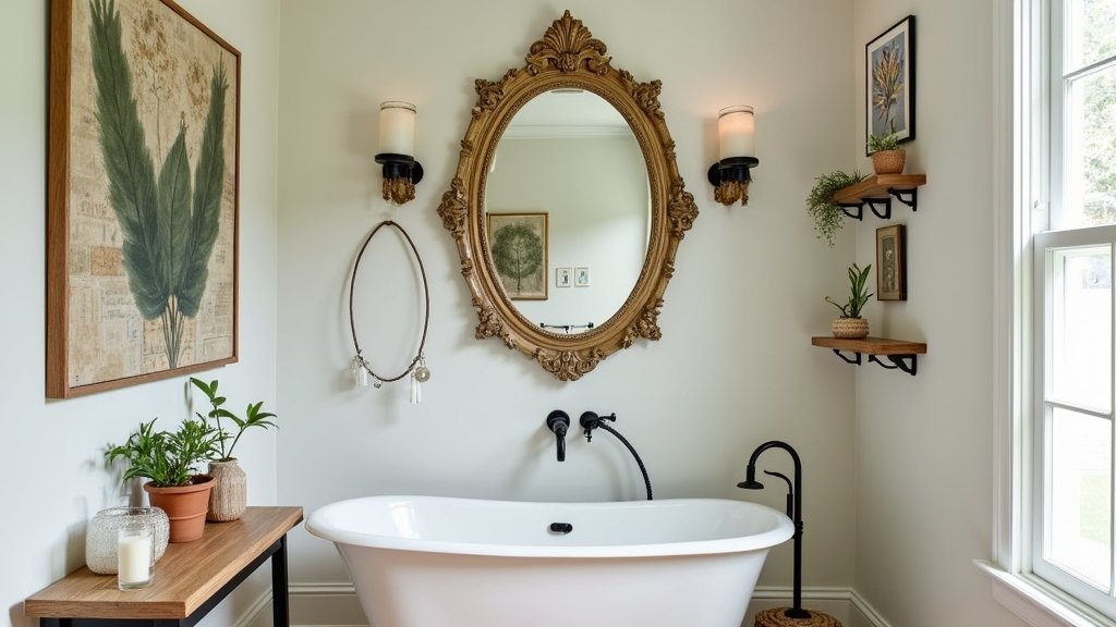 creative bathroom wall designs