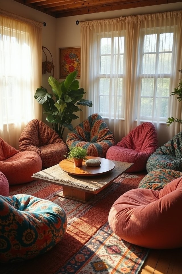 creative bean bag arrangements