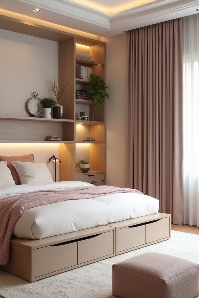 creative bedroom storage solutions