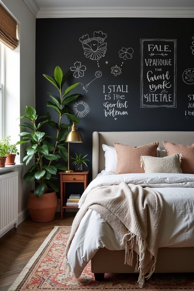 creative chalkboard wall design