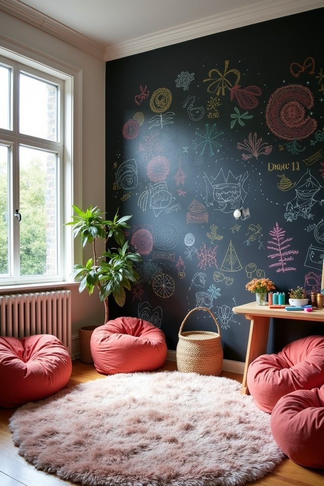 creative chalkboard wall fun