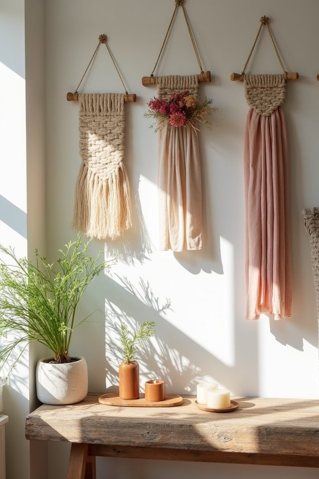 creative fabric wall art