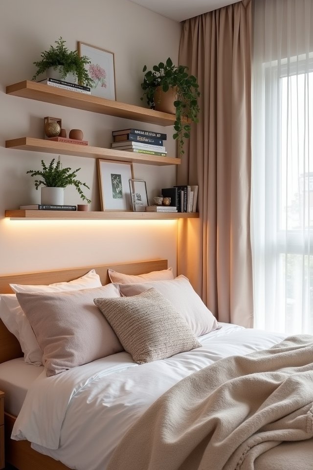 creative floating shelf decor