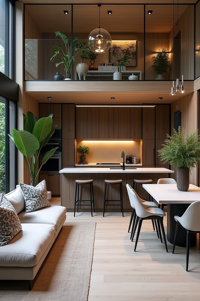 creative kitchen living separations