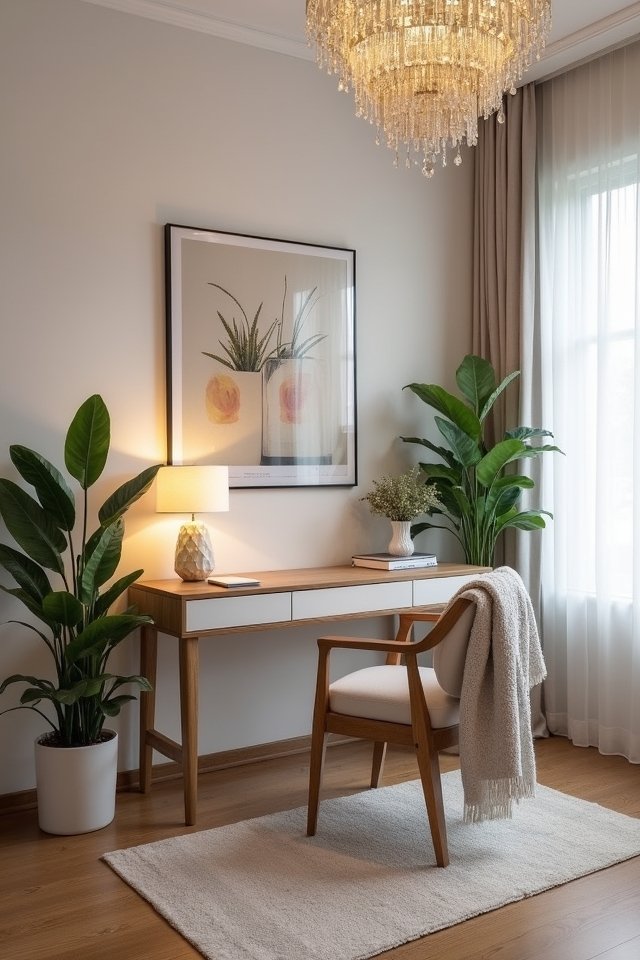 creative lighting enhances workspace