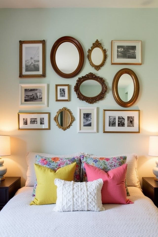 creative personal gallery wall