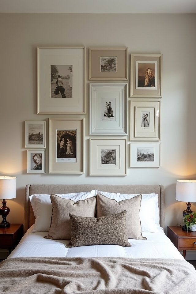 creative poster wall arrangement