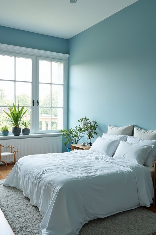 crisp blue and white