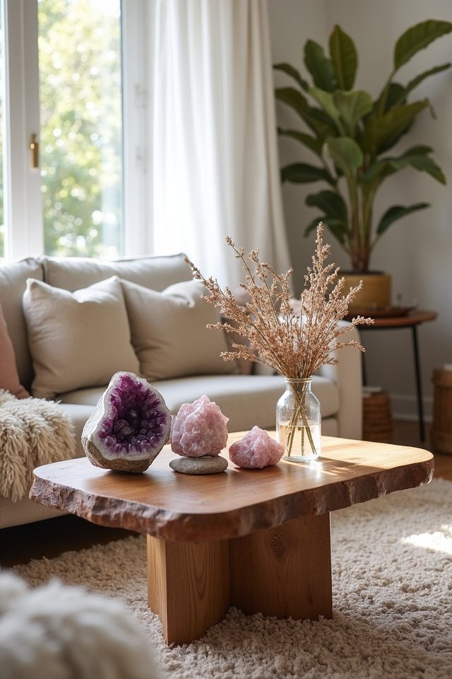 crystal infused calming ambiance