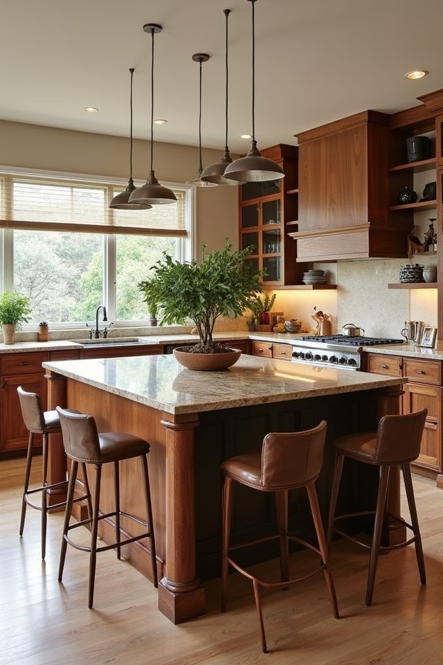 culinary stage with storage