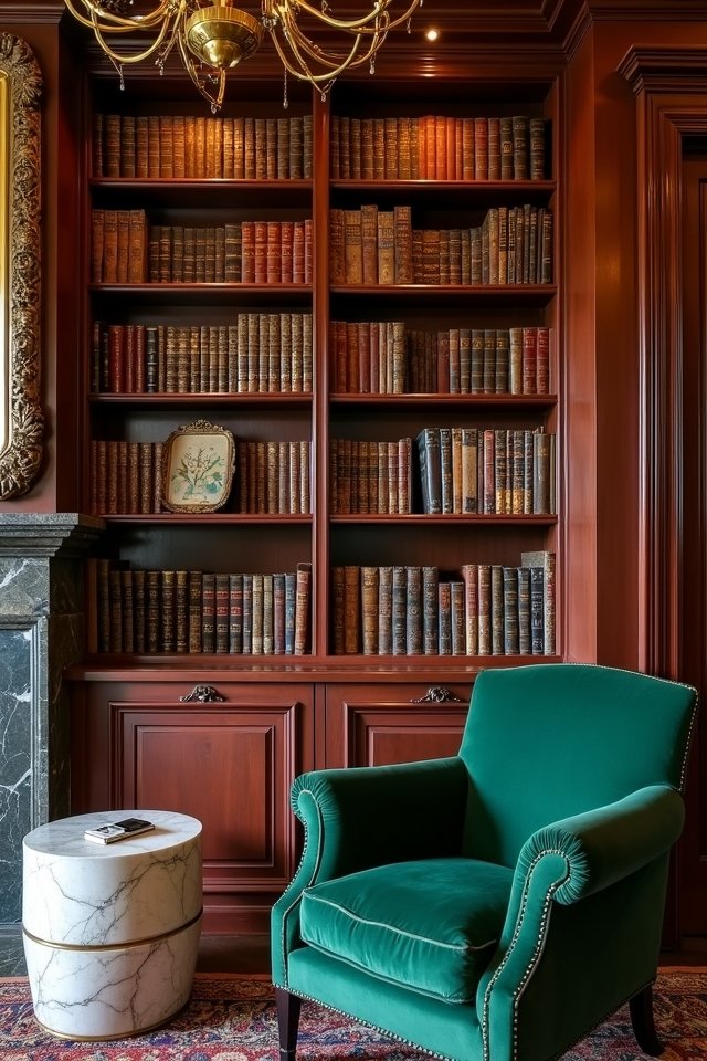 curated classic literature bookshelf