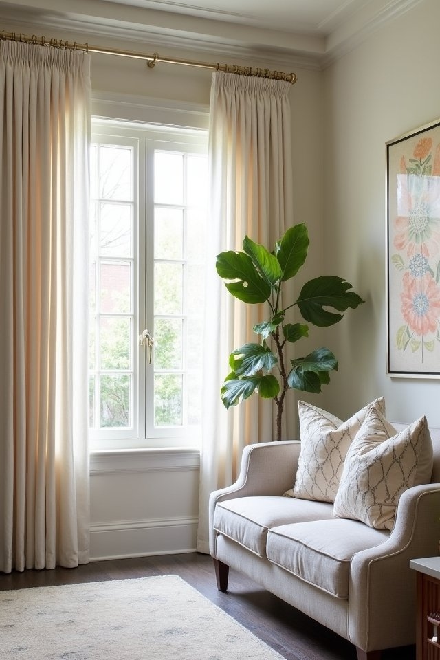 curtain pleats enhance ambiance